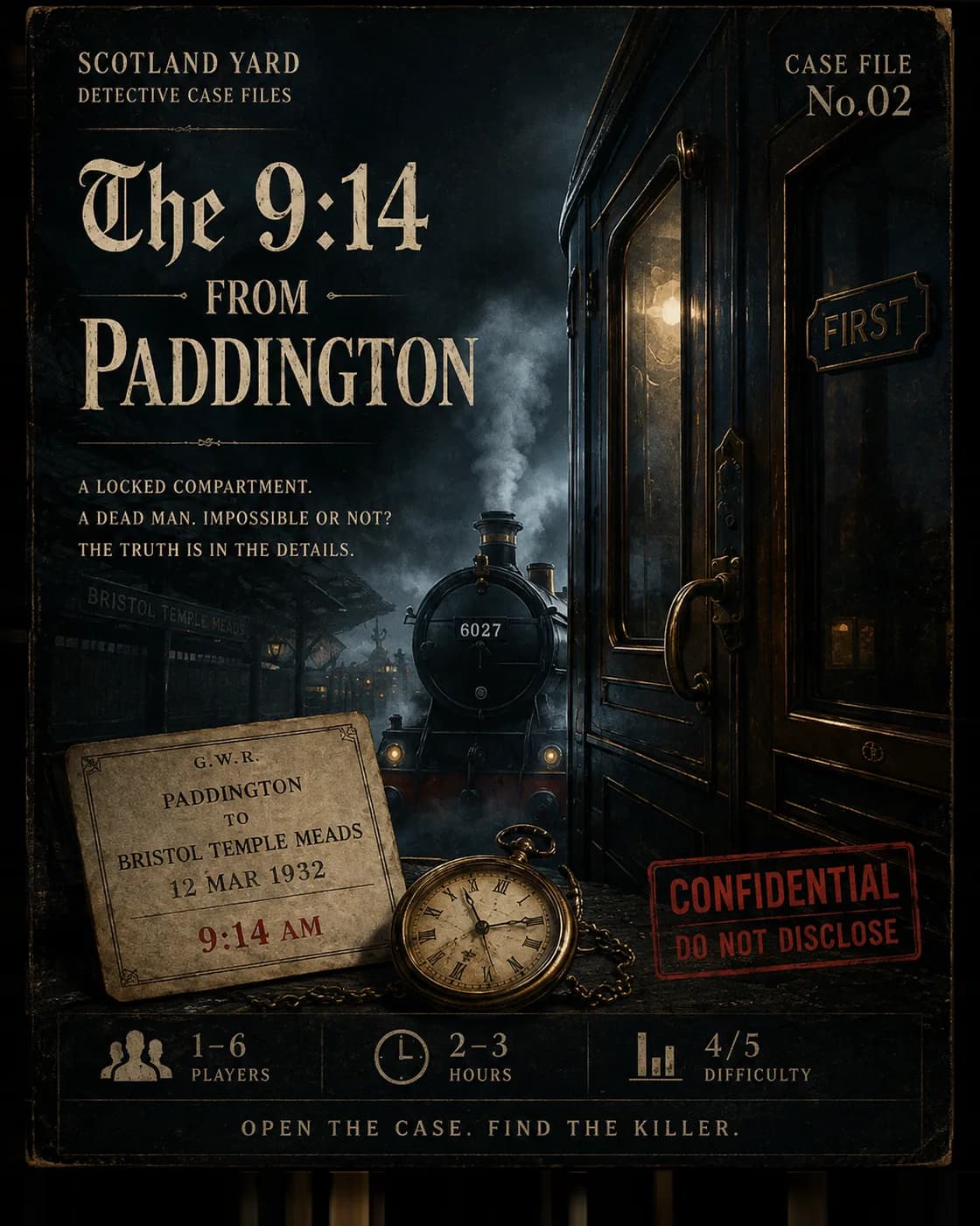 Cover for the detective case: The 9:14 from Paddington